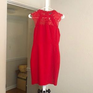 Express Red Bodycon Formal Dress